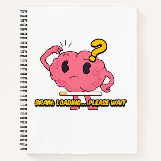 Brain Loading – Funny Cartoon Brain Design for Eve Notebook