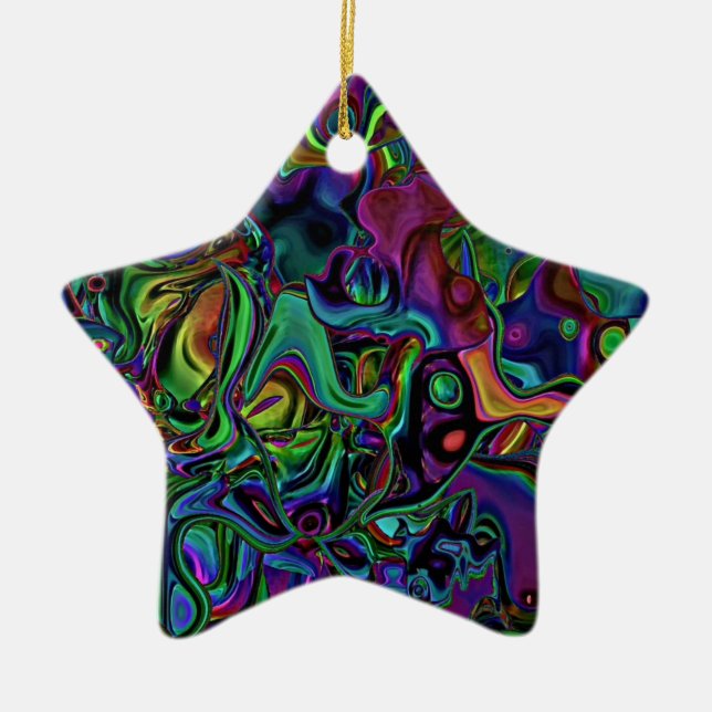 Brain Melt  Ceramic Ornament (Front)