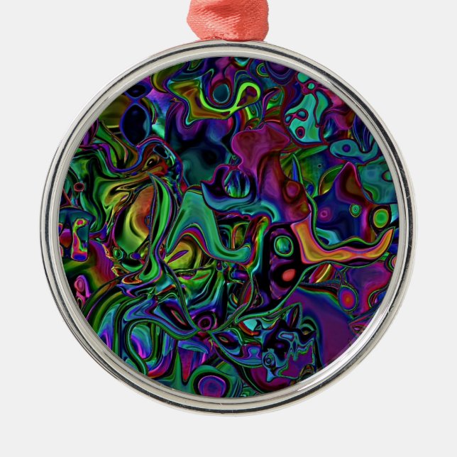 Brain Melt  Ceramic Ornament (Front)