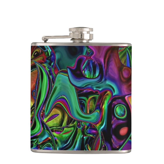 Brain Melt  Hip Flask (Front)