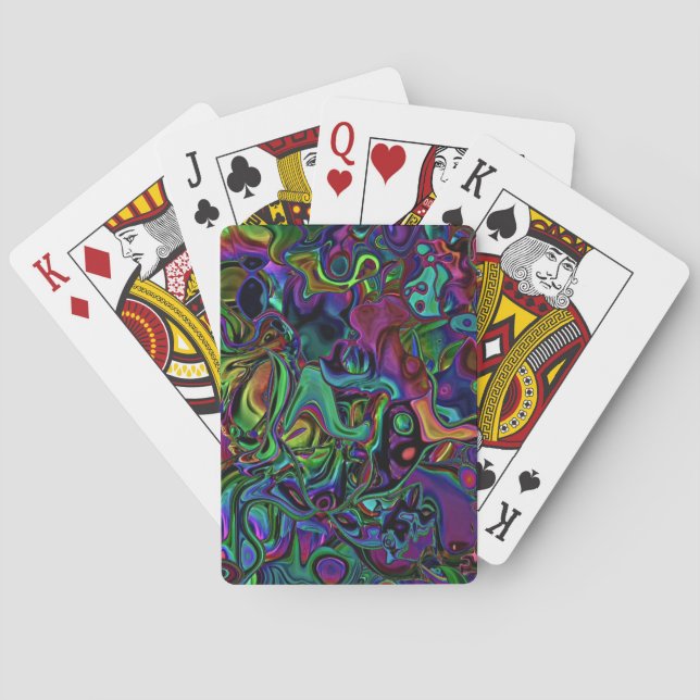 Brain Melt  Playing Cards (Back)