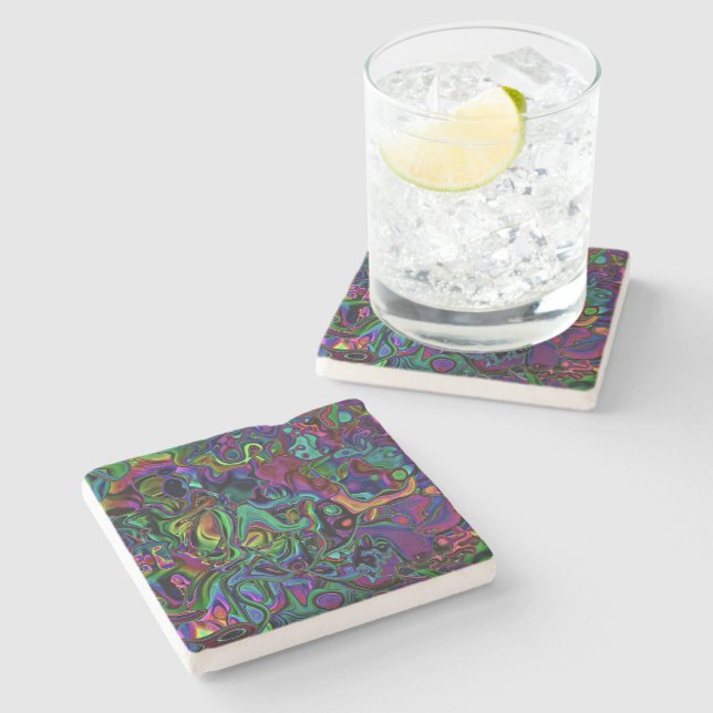Brain Melt  Stone Coaster (Side)