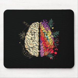Brain Mental Health Autism Awareness Mouse Pad