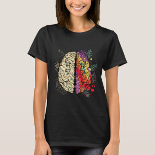 Brain Mental Health Autism Awareness T-Shirt
