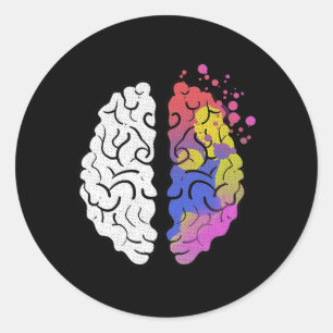 Brain Mental Health Awareness Depression Disease S Classic Round Sticker