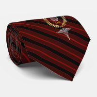 Brain Mental Health Professional Monogram Red