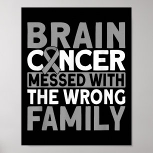 Brain Messed With The Wrong Family Brain Cancer  Poster