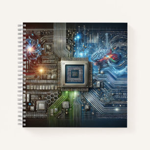Brain, Microchip & Neural Network Design Notebook