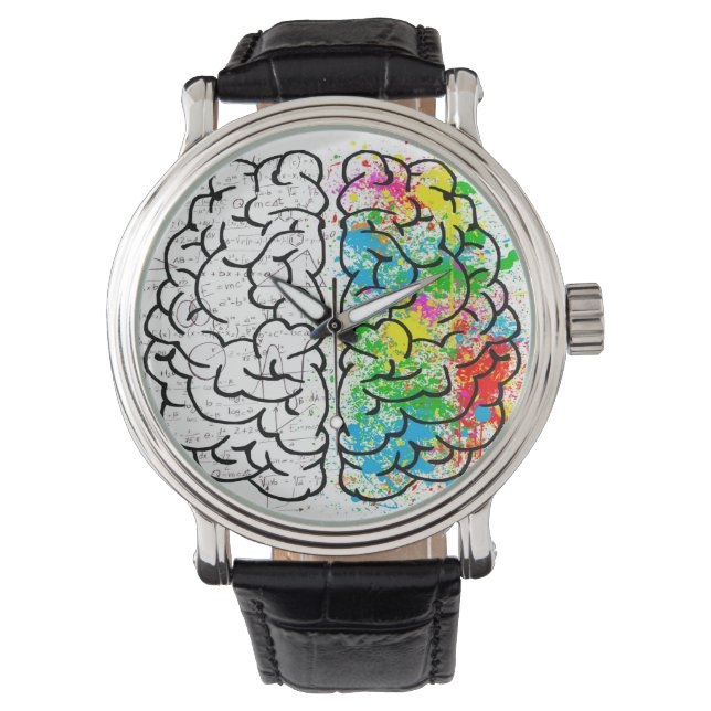 Brain mind psychology idea drawing watch (Front)