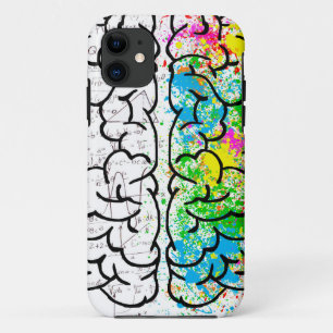 brain mind psychology idea hearts iPhone 11 case