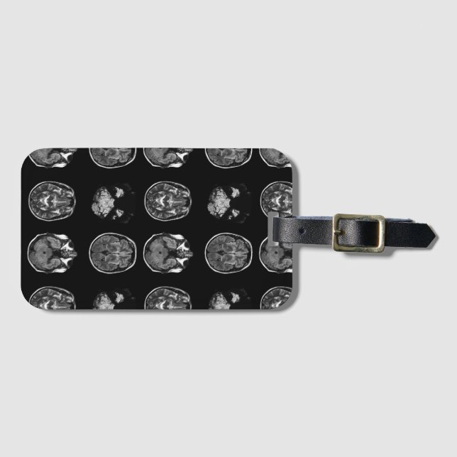Brain MRI scan Luggage Tag (Front Horizontal)