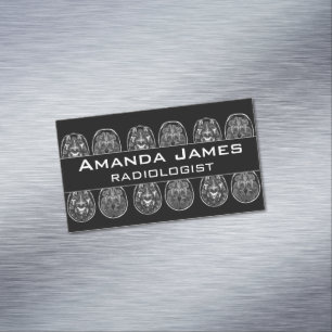 Brain mri scan Magnetic business card