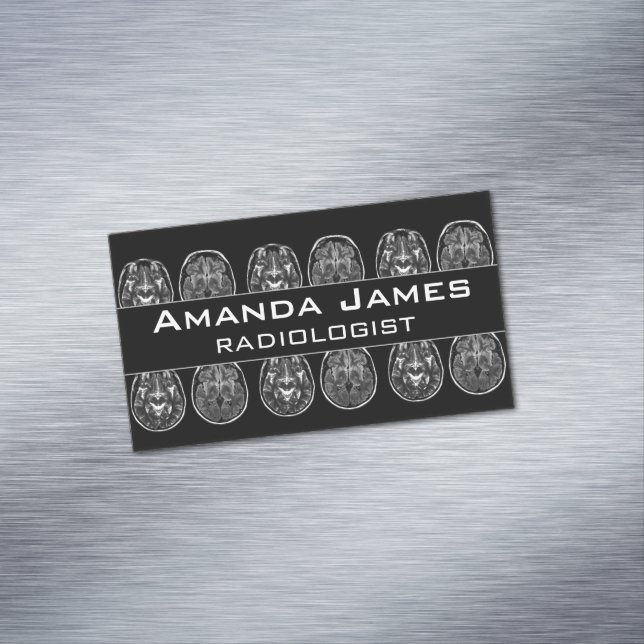 Brain mri scan 	Magnetic business card (In Situ)