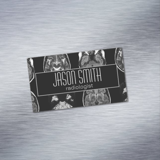 Brain MRI scan Magnetic Business Card (In Situ)