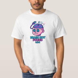 Brain Not Found – WiFi Error Head T-Shirt