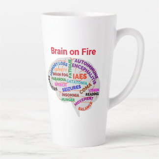 Brain on Fire AE Awareness Month 2-23 Latte Mug