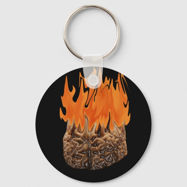 brain on fire key ring (Front)