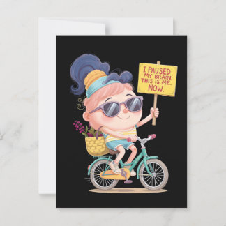 Brain on Pause: This Is Me! Now Postcard