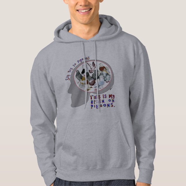 Brain On Pigeons Hoodie (Front)