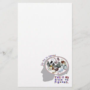 Brain On Pigeons Stationery