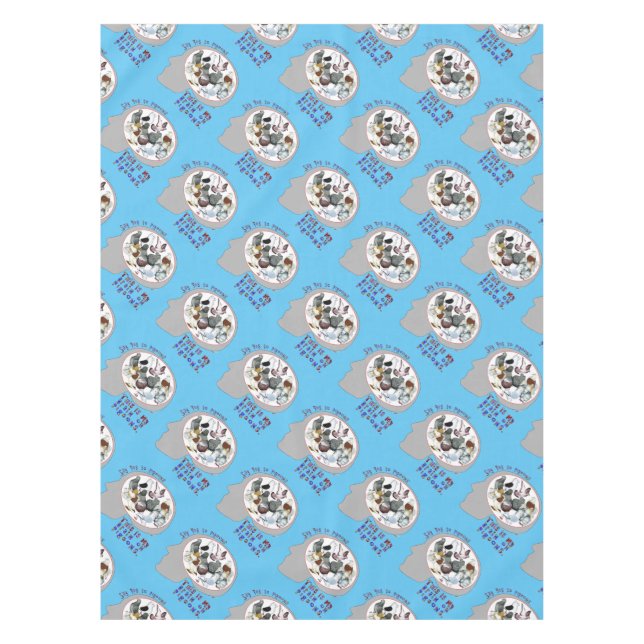 Brain On Pigeons Tablecloth (Front)