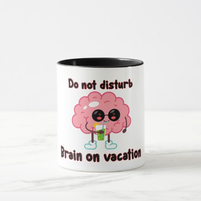 Brain on Vacation Mug (Center)