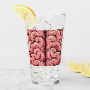 Brain Pattern Glass Cup