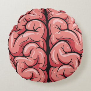 Brain Pattern Round Cushion