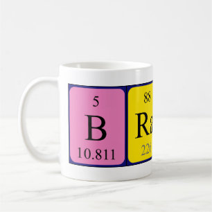 Brain periodic table name mug