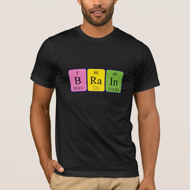 Brain periodic table name shirt (Front)
