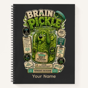 Brain Pickle Personalised Funny Office T-Shirt Notebook
