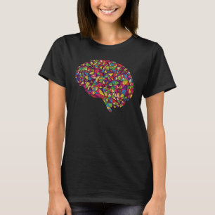 Brain Polygon Human Poly  Women's Men's T-Shirt