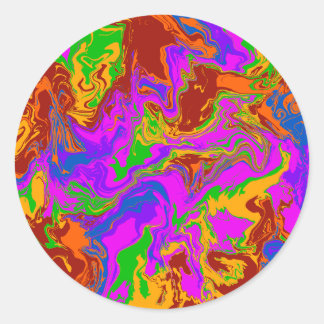 Brain Porridge in Abstract Classic Round Sticker