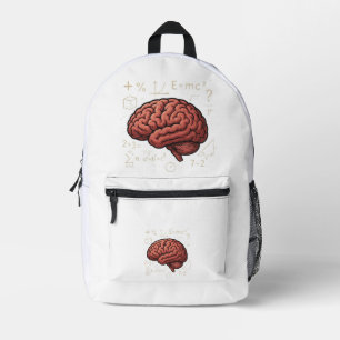 Brain Power Printed Backpack