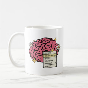 Brain properties mange anxiety  coffee mug
