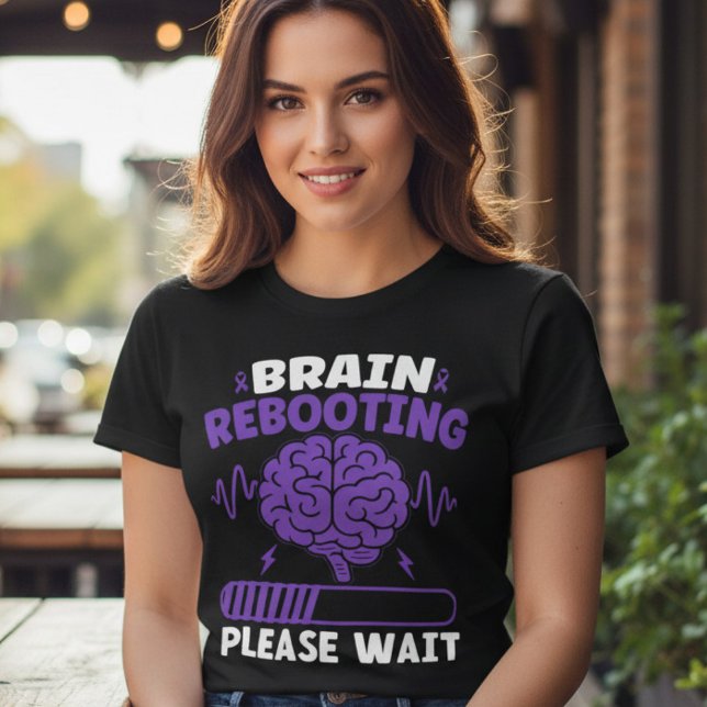 Brain Rebooting Funny Epilepsy Awareness Tri-Blend Shirt (Creator Uploaded)