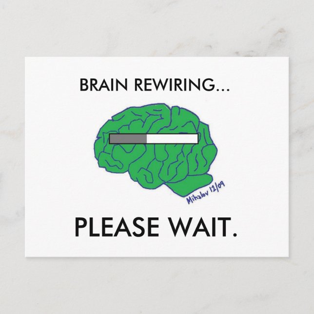 "BRAIN REWIRING" postcard (Front)
