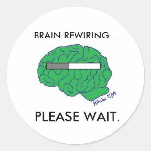 "BRAIN REWIRING" stickers