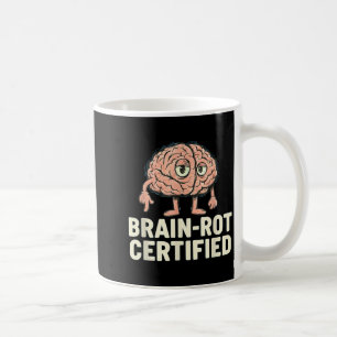 Brain-rot Certified Funny Gamer Hilarious Meme Gif Coffee Mug