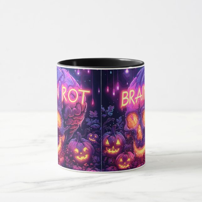 Brain rot | ExDesigner | Halloween Mug (Center)
