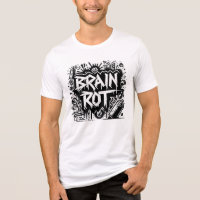 Brain Rot Graffiti | Black & White Street Art