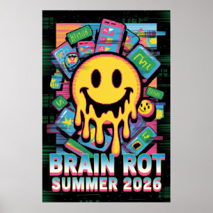 Brain Rot Summer 2026 Meme Humor Poster