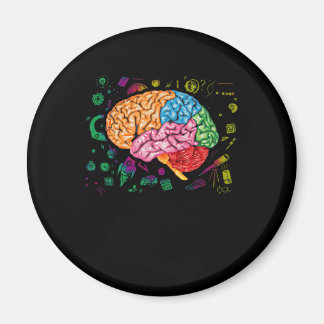 Brain Science And Art Neuroscience Neurologist Magnet