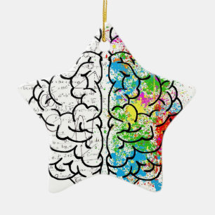 brain series ceramic tree decoration
