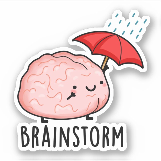 Brain Storm Funny Anatomy Pun  (Front)