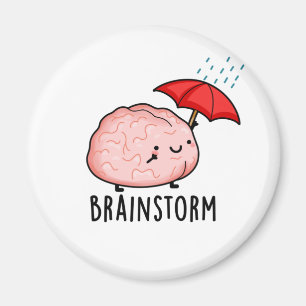 Brain Storm Funny Anatomy Pun Magnet