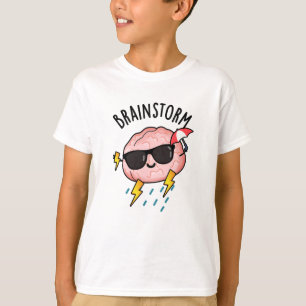 Brain Storm Funny Weather Pun  T-Shirt