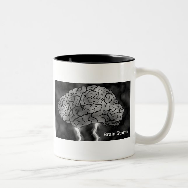 Brain Storm Two-Tone Coffee Mug (Right)