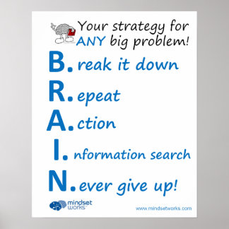 BRAIN Strategy Poster, by Mindset Works Poster