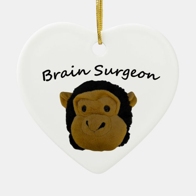 Brain Surgeon Ceramic Ornament (Front)